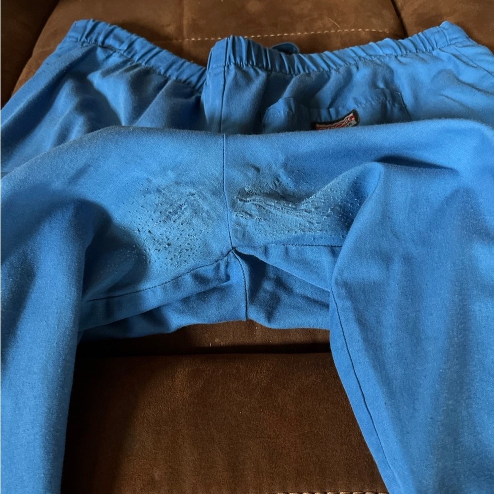 Cherokee workwear scrub set size small, royal blue. - Picture 6 of 8